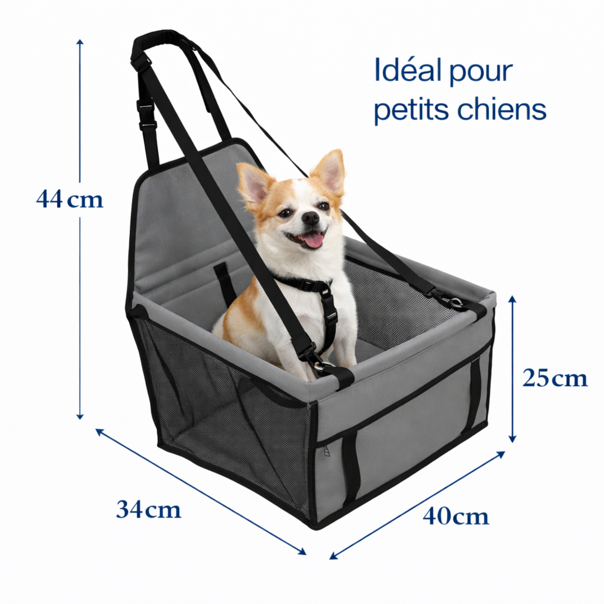 Siège auto confort pour chien