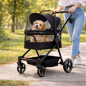 Poussette premium pour chien (max 22kg)