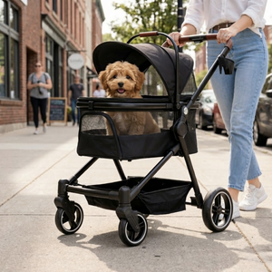 Poussette premium pour chien (max 22kg)