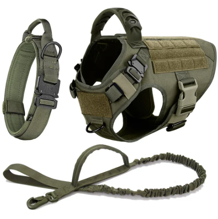 Harnais tactique complet pour chien avec accessoires