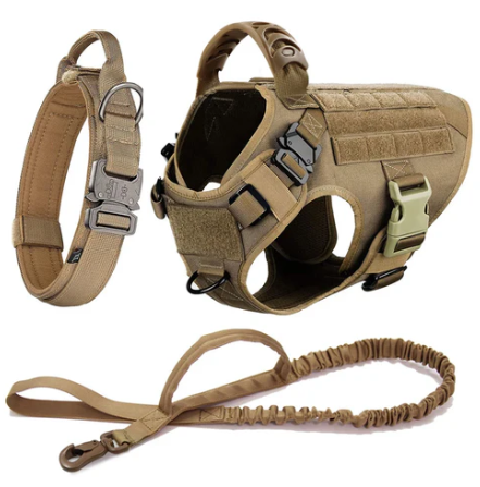 Harnais tactique complet pour chien avec accessoires