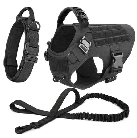 Harnais tactique complet pour chien avec accessoires