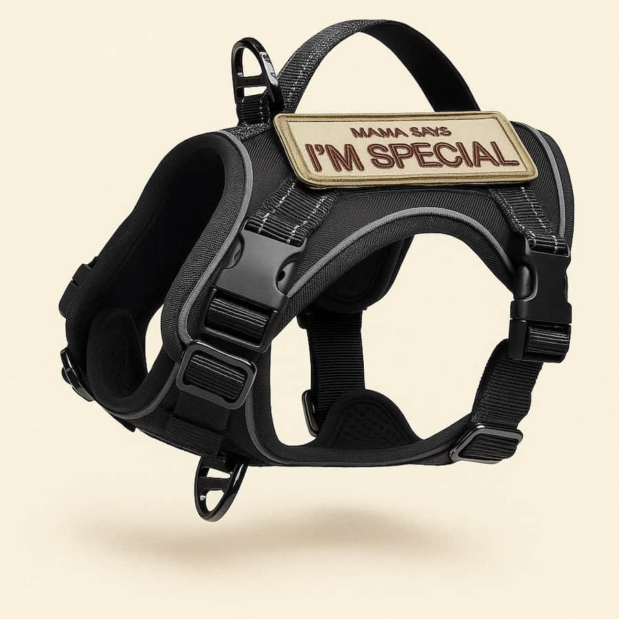 Harnais tactique confortable pour petit chien