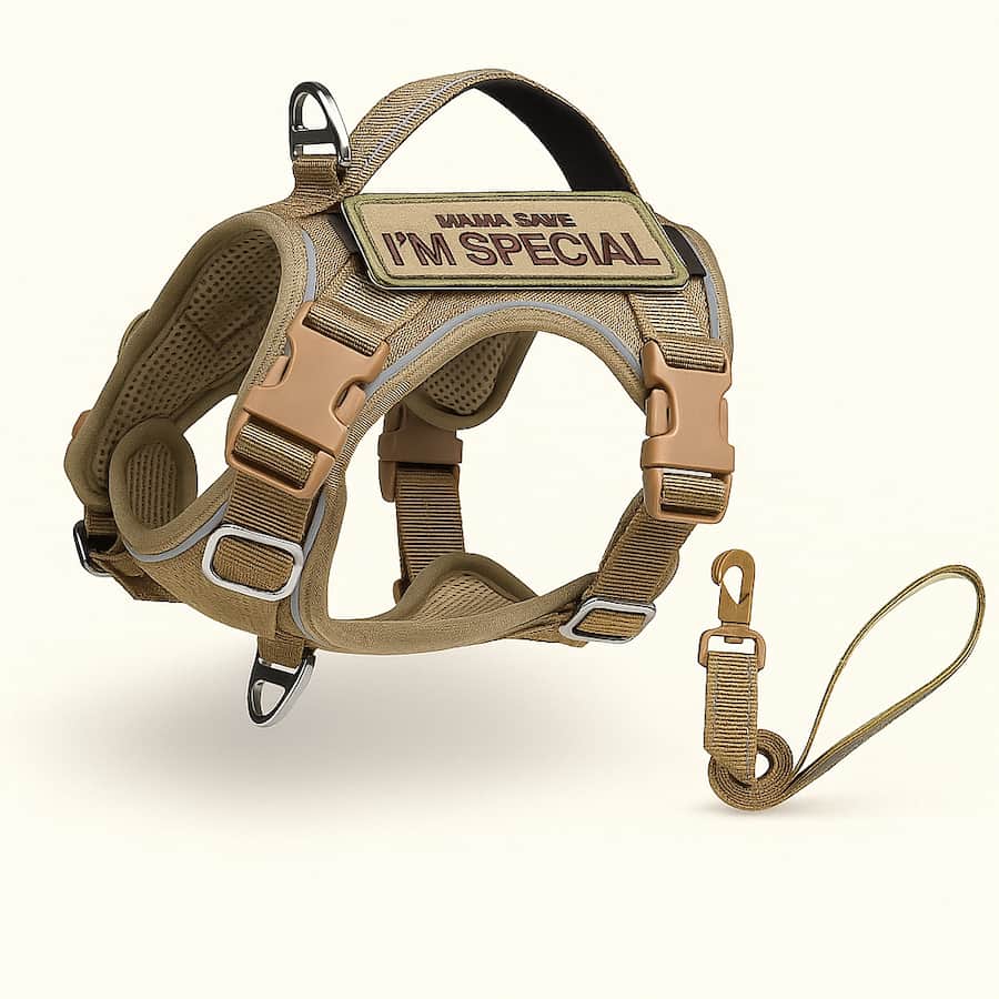 Harnais tactique confortable pour petit chien