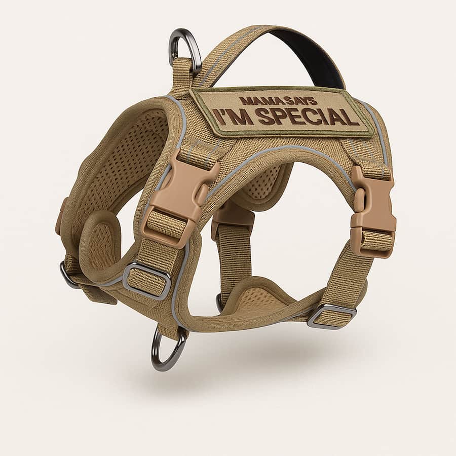 Harnais tactique confortable pour petit chien