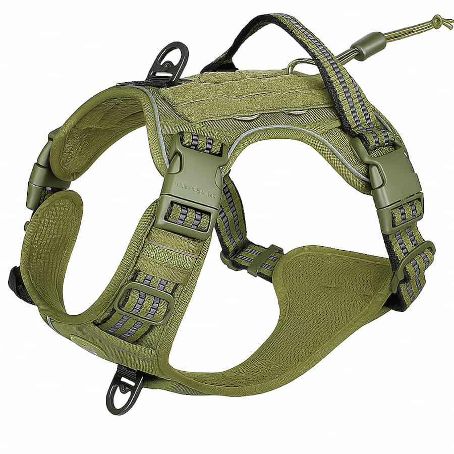 Harnais tactique en Y renforcé pour chien