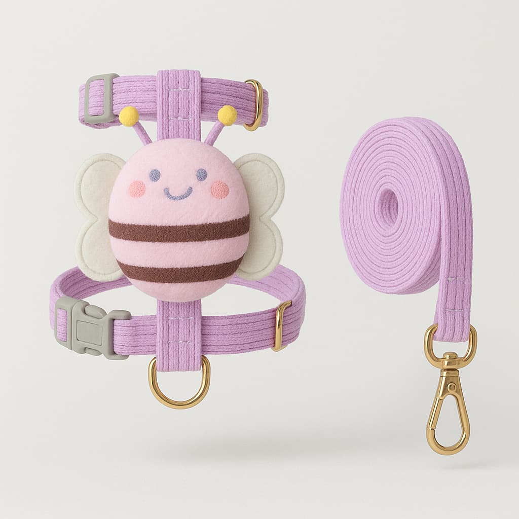 Harnais abeille fantaisie pour petit chien
