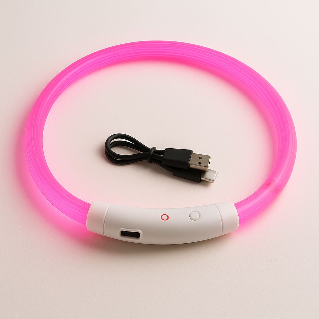 Collier Lumineux Rechargeable Pour Chien