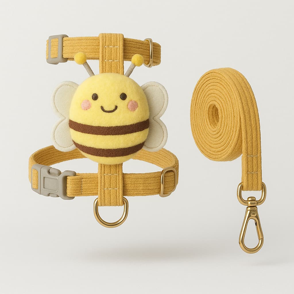 Harnais abeille fantaisie pour petit chien