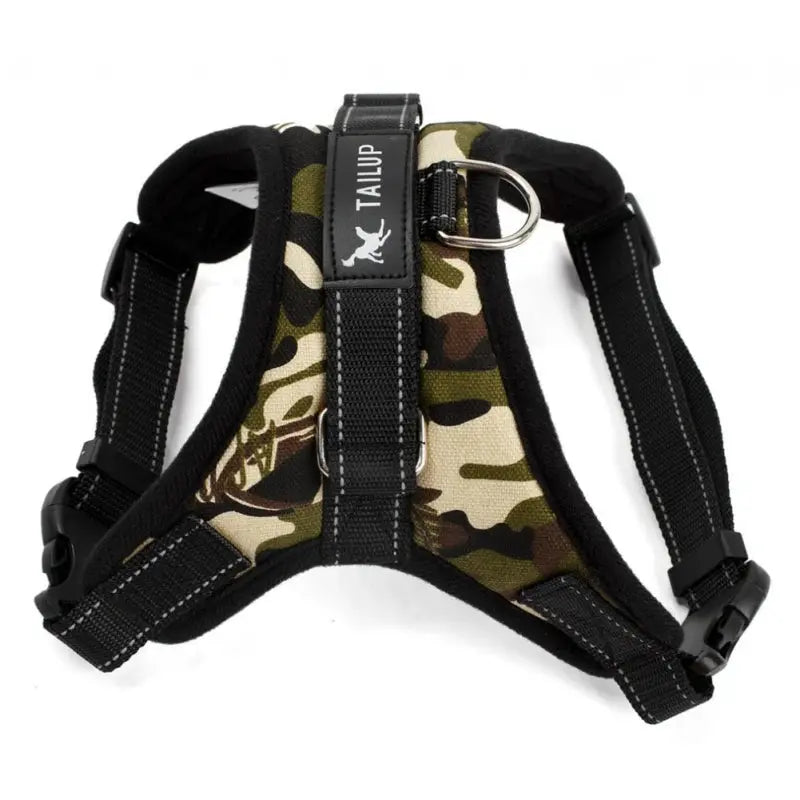 Harnais tactique camouflage renforcé pour chien