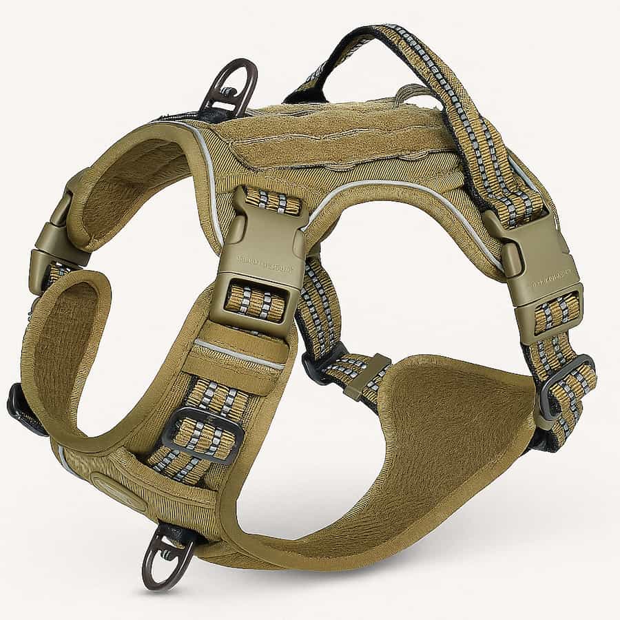 Harnais tactique en Y renforcé pour chien