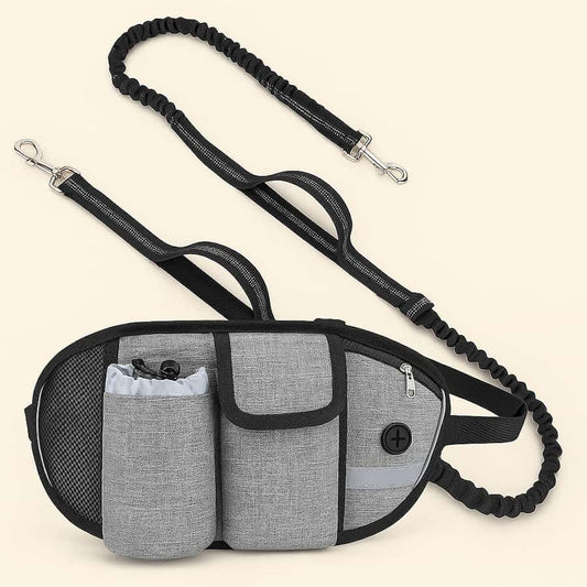 Laisse Mains Libres Pour Chien Avec ou Sans Ceinture