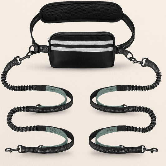 Laisse Mains Libres Pour Chien | Laisse Simple et Double