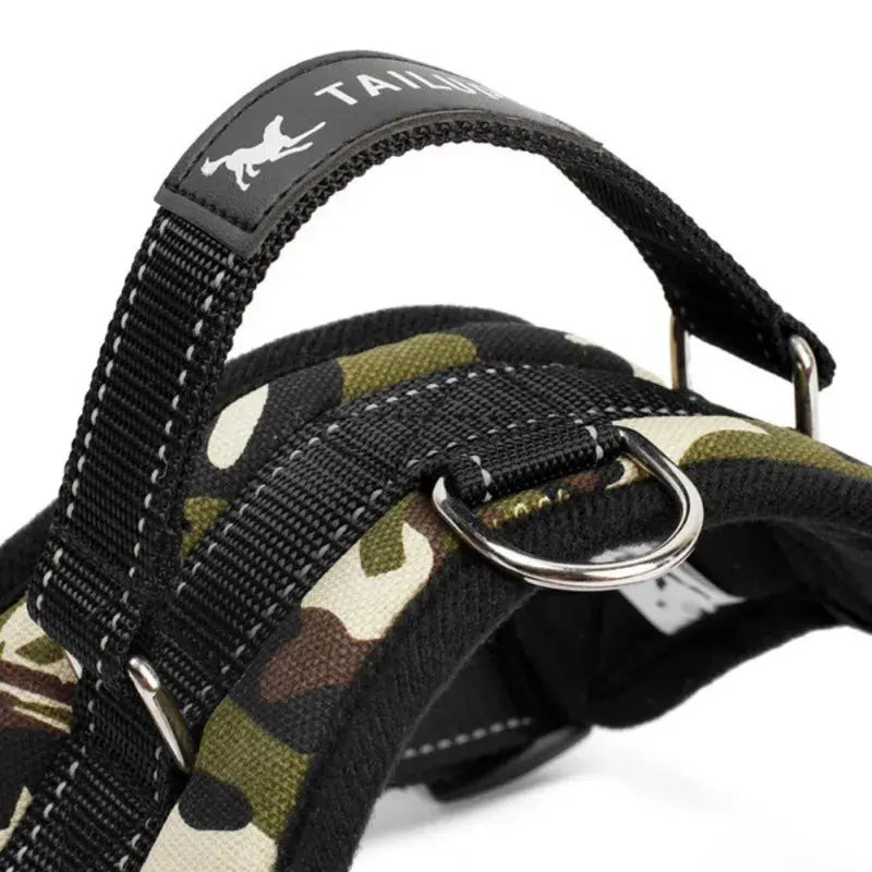 Harnais tactique camouflage renforcé pour chien