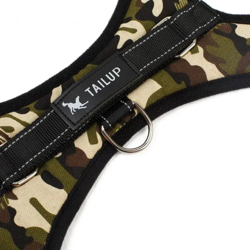 Harnais tactique camouflage renforcé pour chien