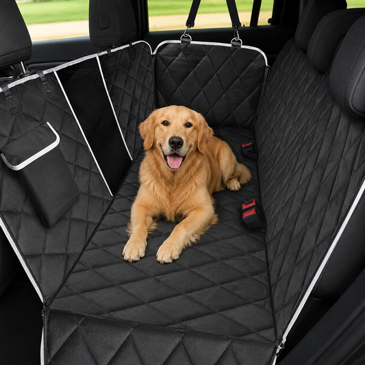 Housse de siège voiture pour chien avec filet respirant