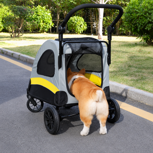 Chariot Pour Chien | Robuste & tout-terrain pour chiens moyens